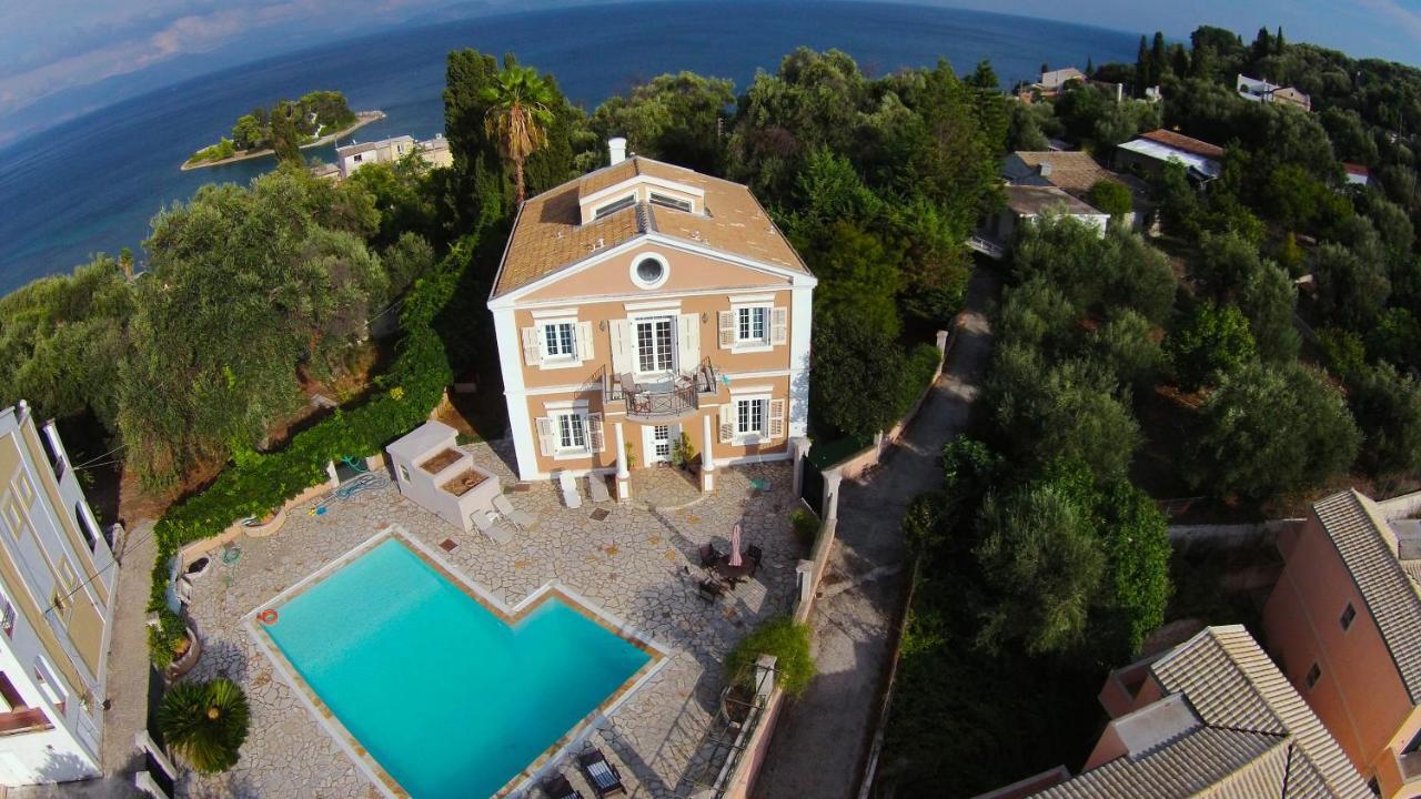 Durrell Corfu Strawberry-Pink Villa Perama  Exteriér fotografie