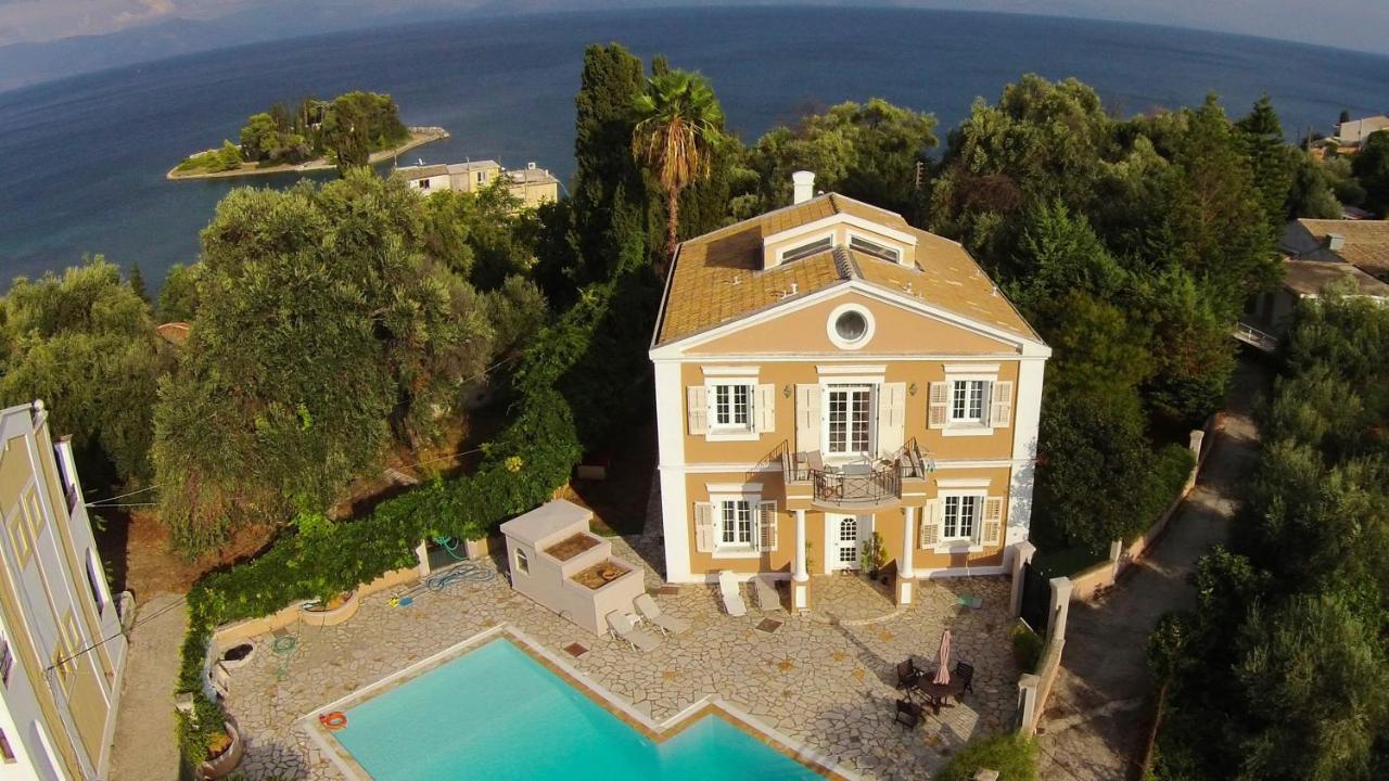 Durrell Corfu Strawberry-Pink Villa Perama  Exteriér fotografie